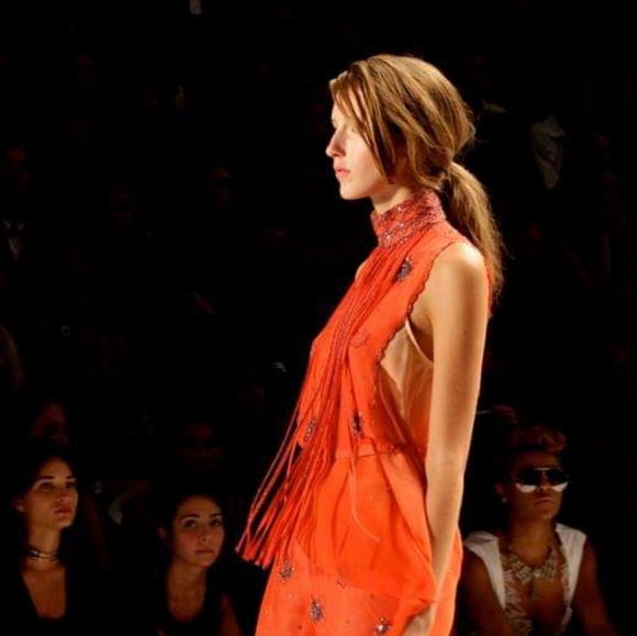 *RARE* Charlotte Ronson Spring 2012 Fringes Top - Picture 2 of 14